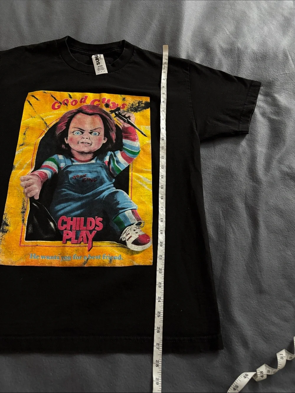 Child’s Play Chucky Graphic Tee Large Horror Movie Good Guys Doll Shirt
